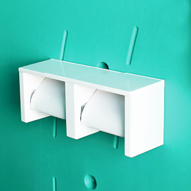 ペーパーホルダー 棚付二連
