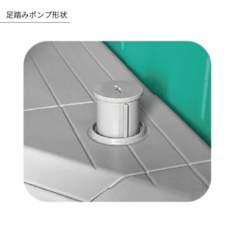 仮設トイレ　洋式　汲取　簡易水洗　「ＡＵトイレ」　ＡＵGーＦＤＪ（ＧＹ）＋ＢＣ　便槽付