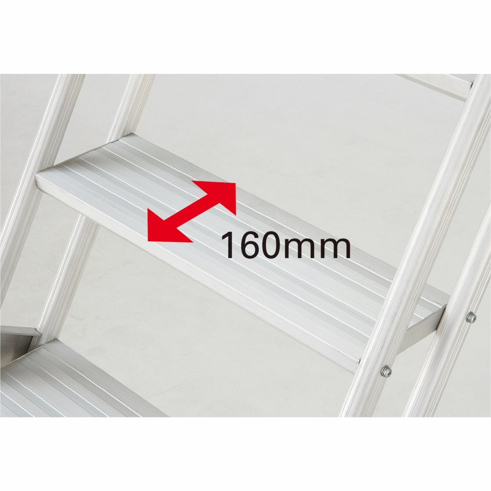 アルミ製折畳階段３．３ｍ建作くん手摺１付