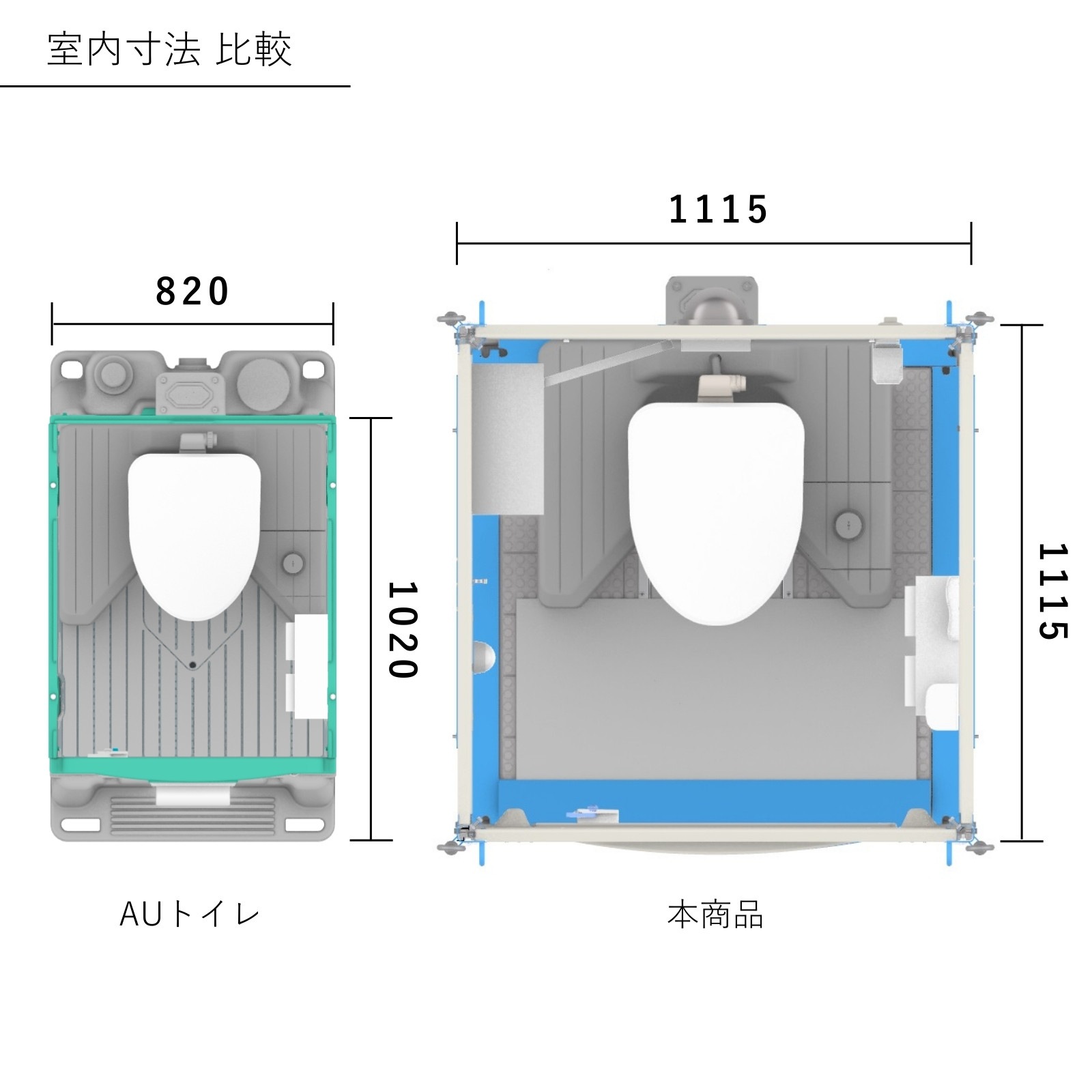 ＦＧトイレ　ハーフサイズ 汲取（簡易水洗）タイプ 洋式