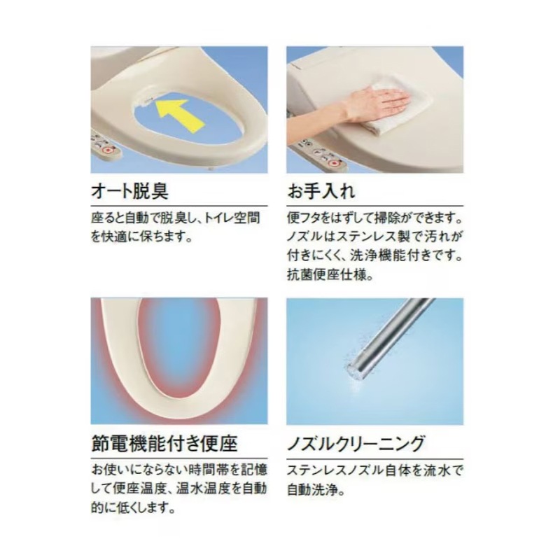 仮設トイレ　洋式　温水洗浄便座脱臭機能あり　水洗　「ＡＵトイレ」　ＡＵGーＦＷ＋１５ＷＳ　架台付