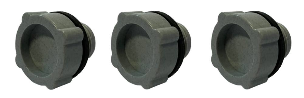 排水ドレンキャップ パッキン付（3個入り）