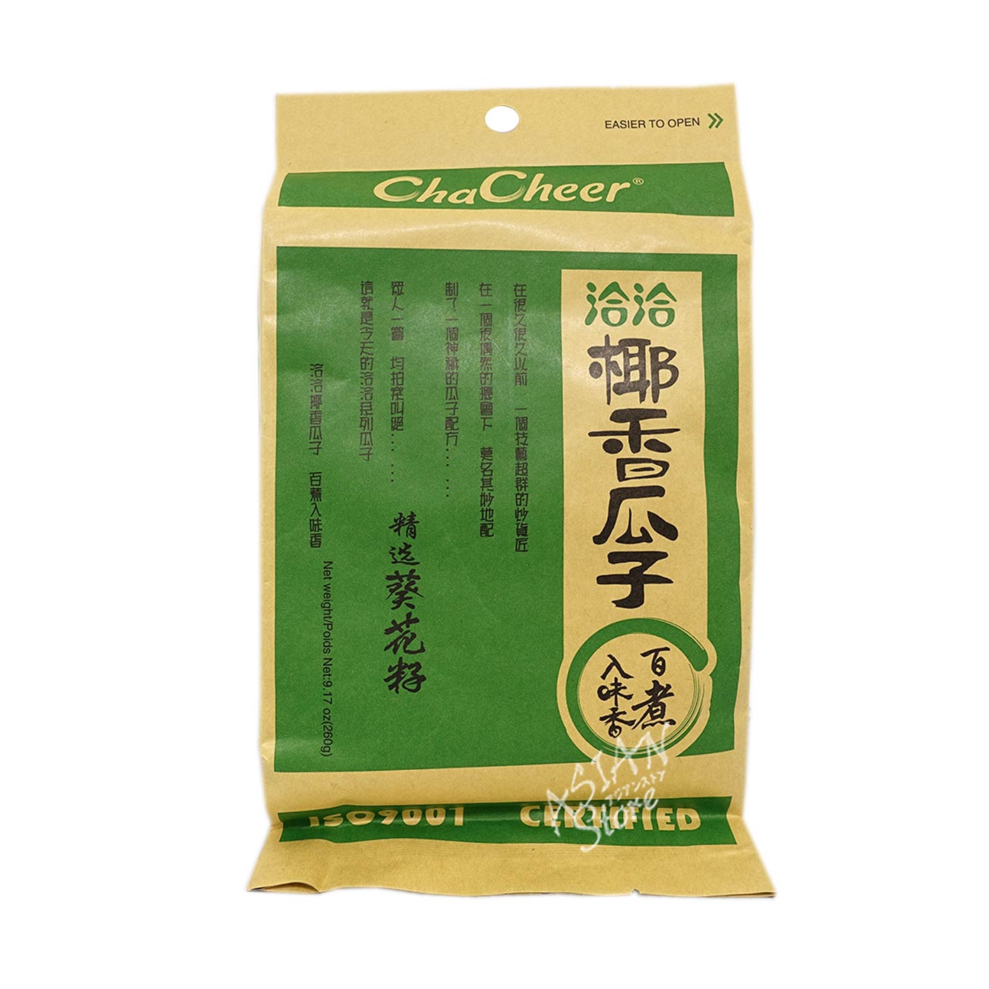 【よりどり対象商品】【常温便】チャチャひまわりの種ココナッツ味/洽洽椰香瓜子260g