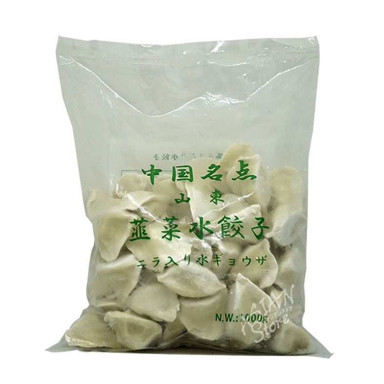 【冷凍便】ニラ入り水餃子／中国名点山東韭菜水餃子1000g