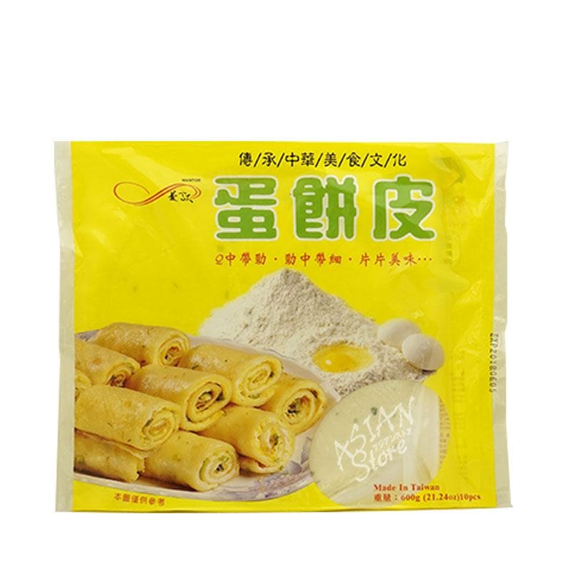 【冷凍便】台湾ネギパイ・ダンビン（蛋餅皮）／友盛　蛋餅皮600g  (10枚入)