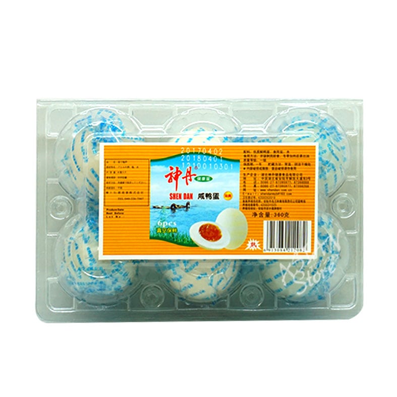 【常温便】神丹ゆで塩卵／神丹咸鴨蛋　６個