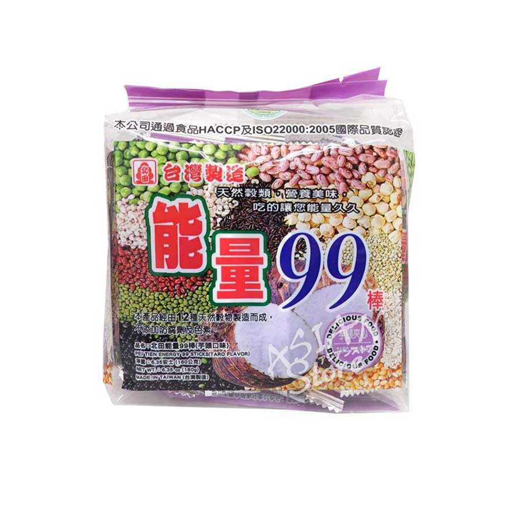 【常温便】台湾能量９９ロール(タロイモ風味)／９９能量棒（芋頭口味）