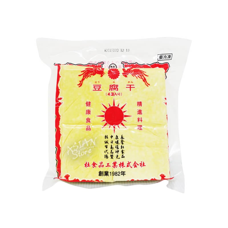 【冷凍便】杜食品押し豆腐/杜食品白豆腐干（4個入）