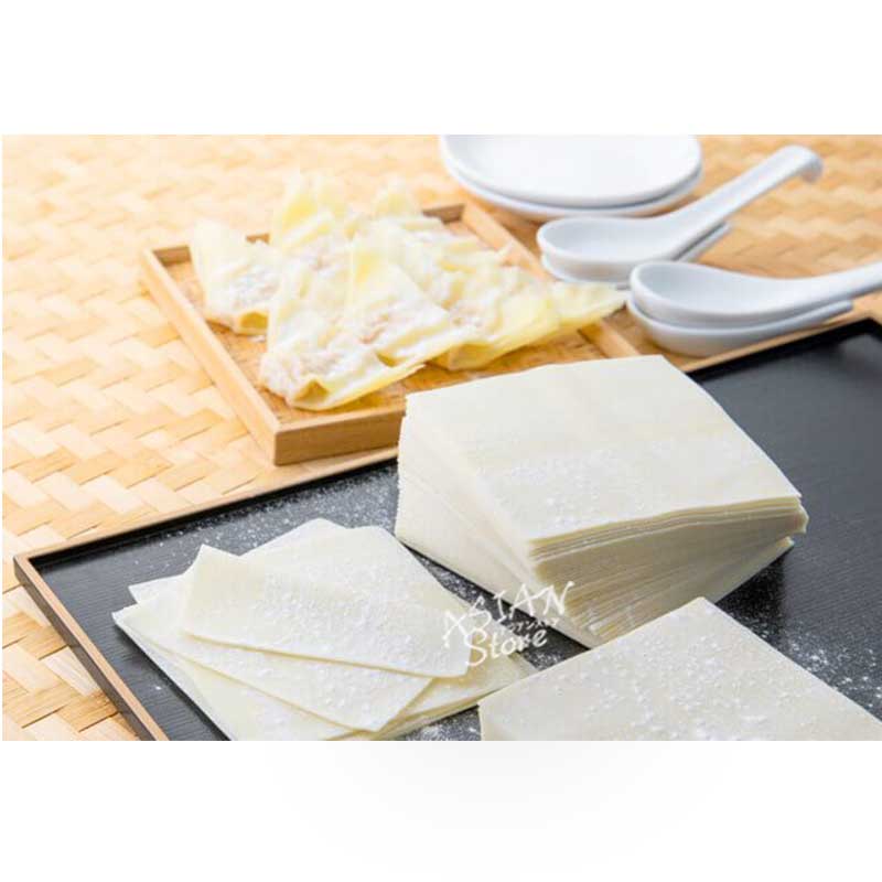 【冷凍便】雲呑の皮　ワンタンの皮　なま上海云呑皮450ｇ（約40枚）