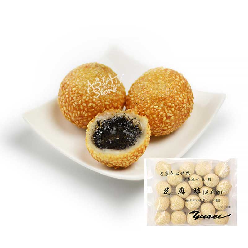 【冷凍便】揚げごま団子（ゴマ餡）/芝麻餡芝麻球740g(37g*20個)