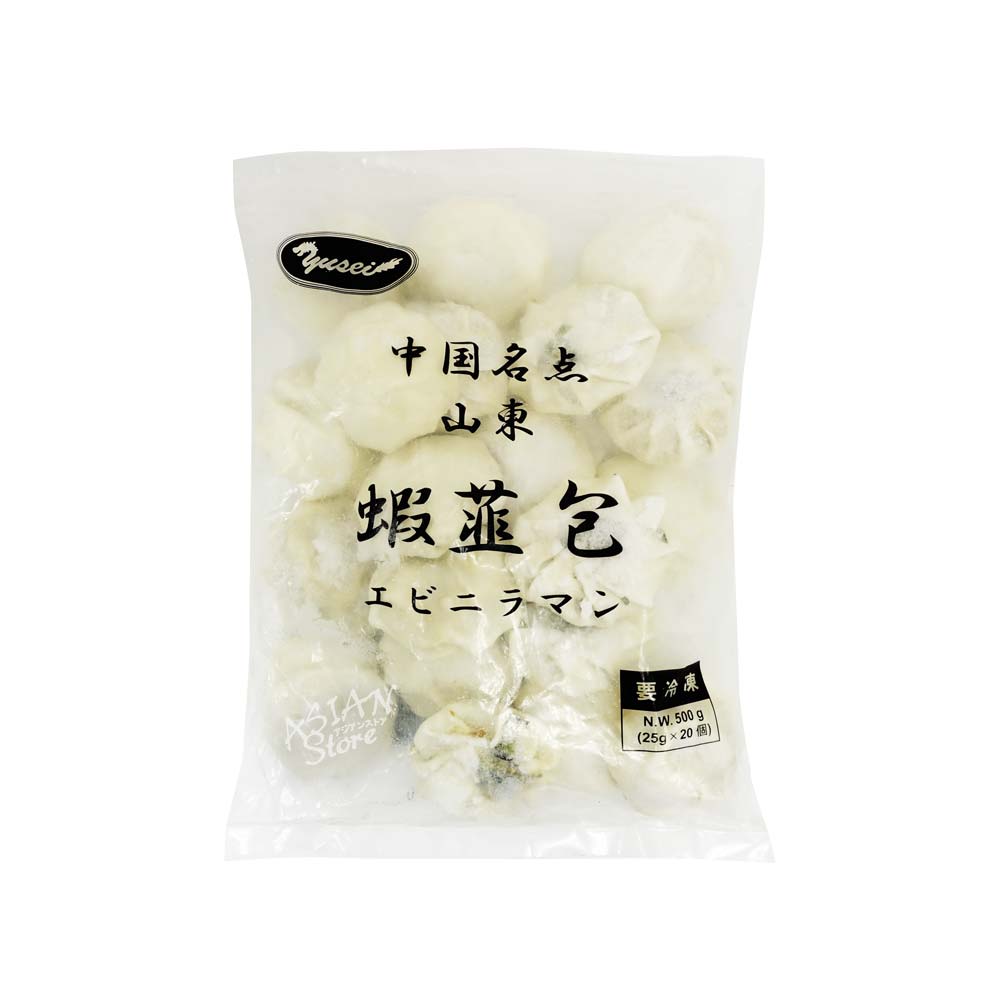 【冷凍便】エビニラまんじゅう/中国名点蝦仁韮菜饅頭500ｇ（20個）