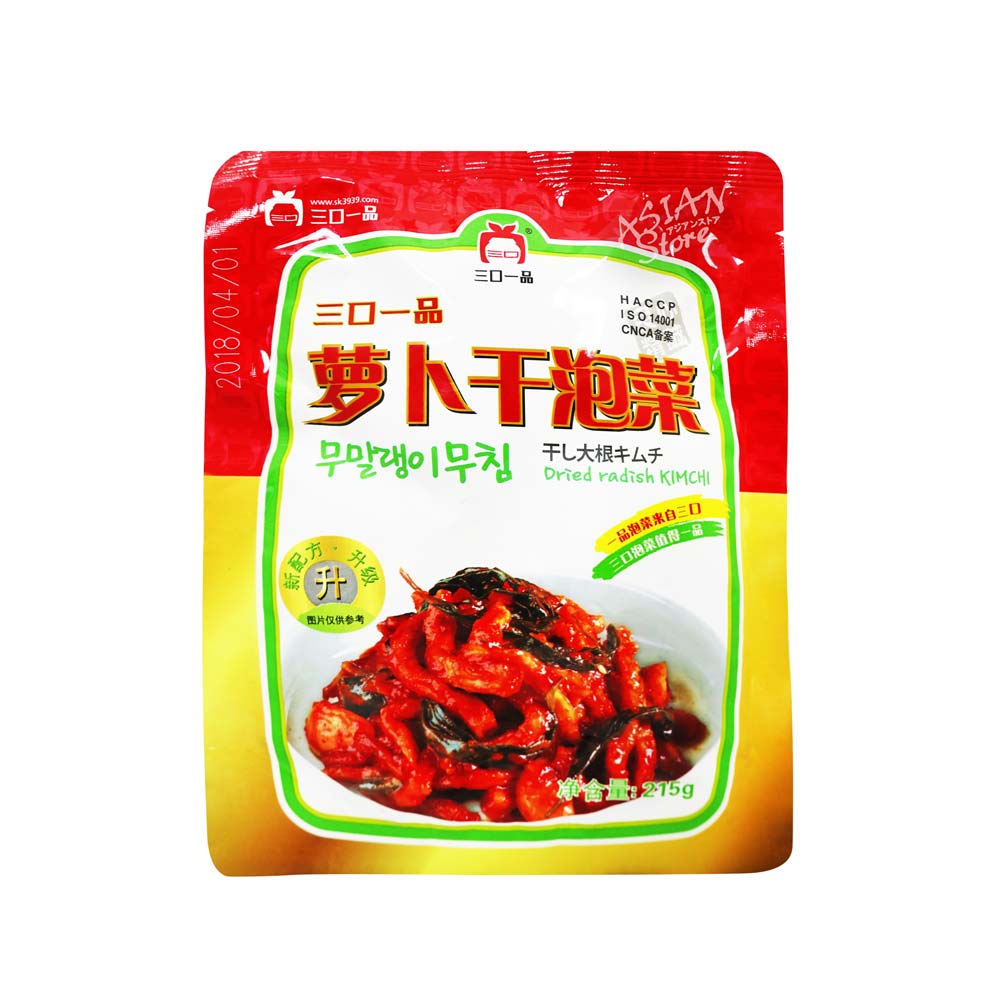 【冷蔵便】三口一品　切り干し大根キムチ/三口一品羅卜干泡菜215ｇ