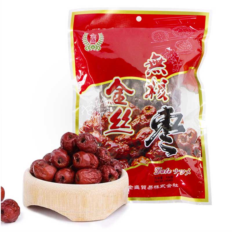 【常温便】KS ナツメ(種無し)／金盛 金絲棗 454g(無核) なつめ