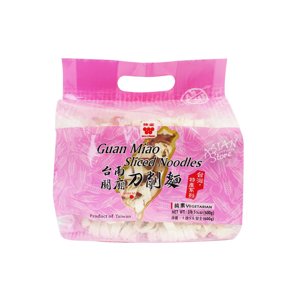 【常温便】台湾関廟中華乾麺（刀削麺）/味全台南関廟刀削麺600ｇ