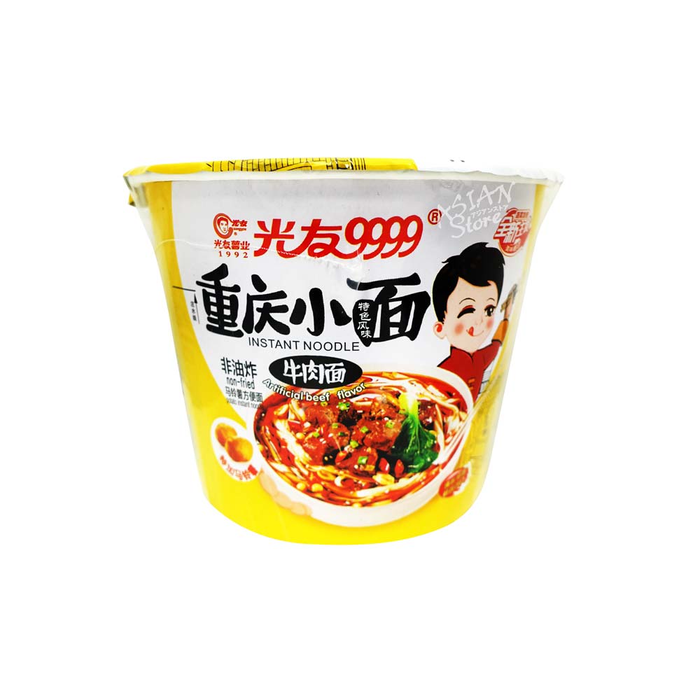 【常温便】光友重慶即席中華めん（牛肉味）カップ/光友重慶小面（牛肉面）105ｇ