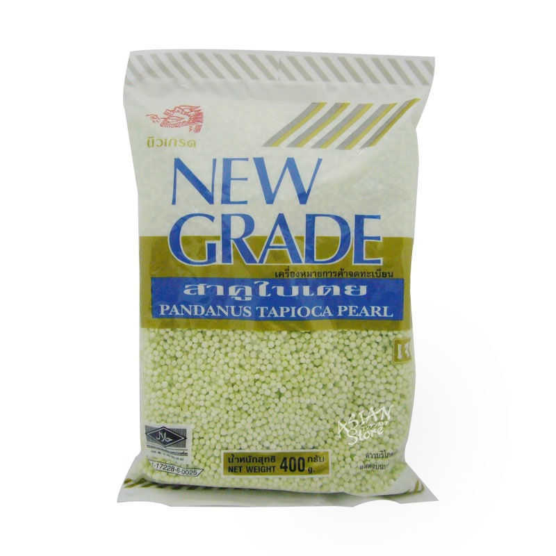 【常温便】ニューグレード　グリーンタピオカ/泰国NEW　GRADE緑色小粉園　400ｇ