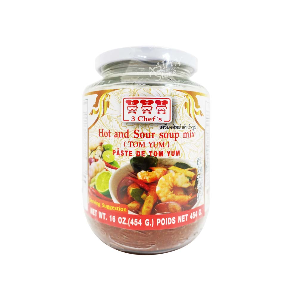 【常温便】スリーシェフトムヤムペースト（トムヤムスープの素）/泰国辣湯料454ｇ