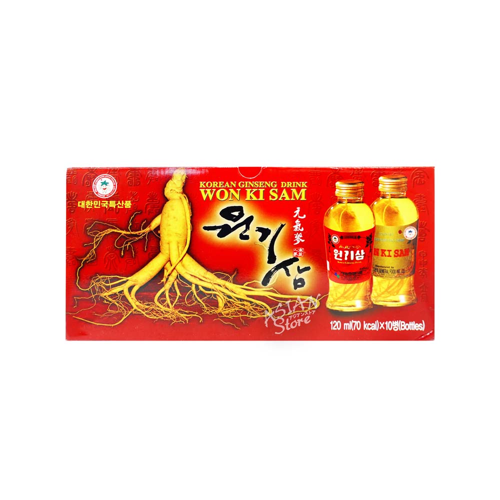 【常温便】元気参高麗人参入りドリンク/元気参高麗人参飲料120ml*10個