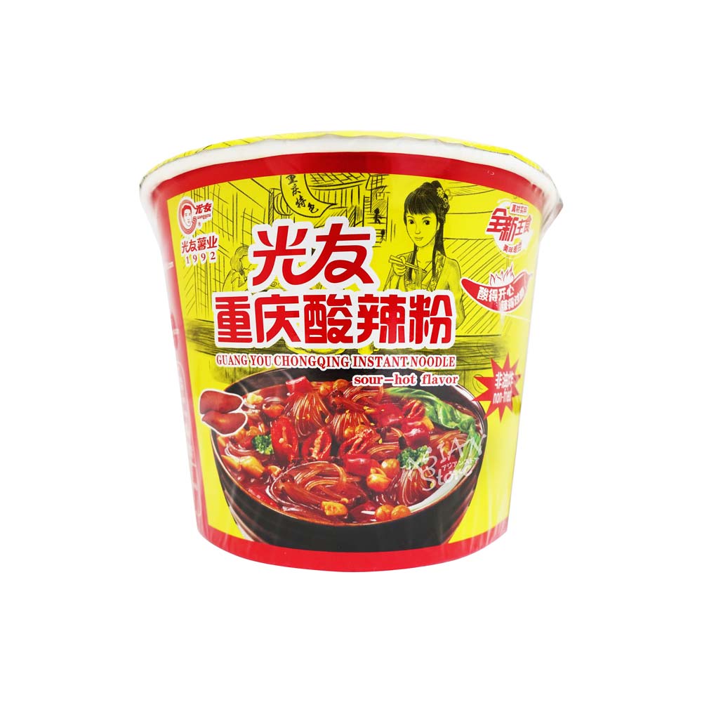 【常温便】光友即席春雨重慶サンラー味90g（カップ）/光友重慶酸辣粉90g（碗）
