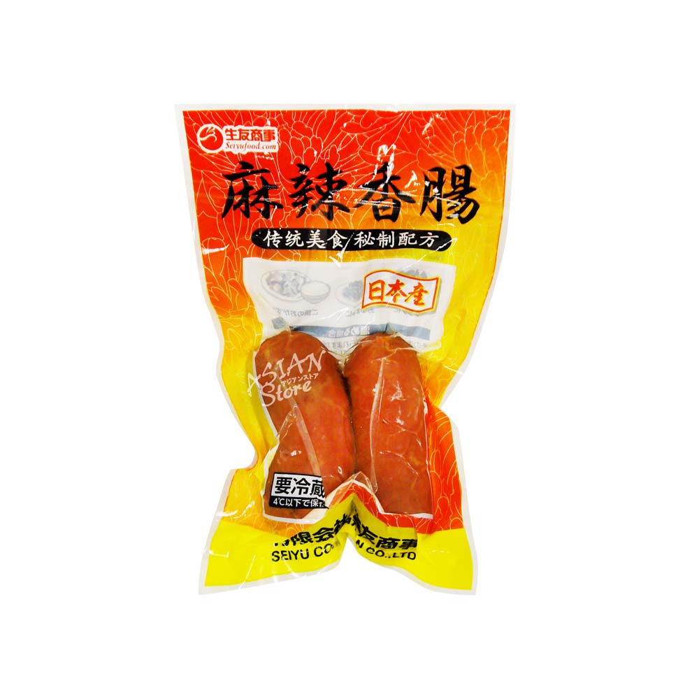 【冷蔵便】生友　東北風ピリ辛ソーセージ2本入/日本産麻辣香腸2個入