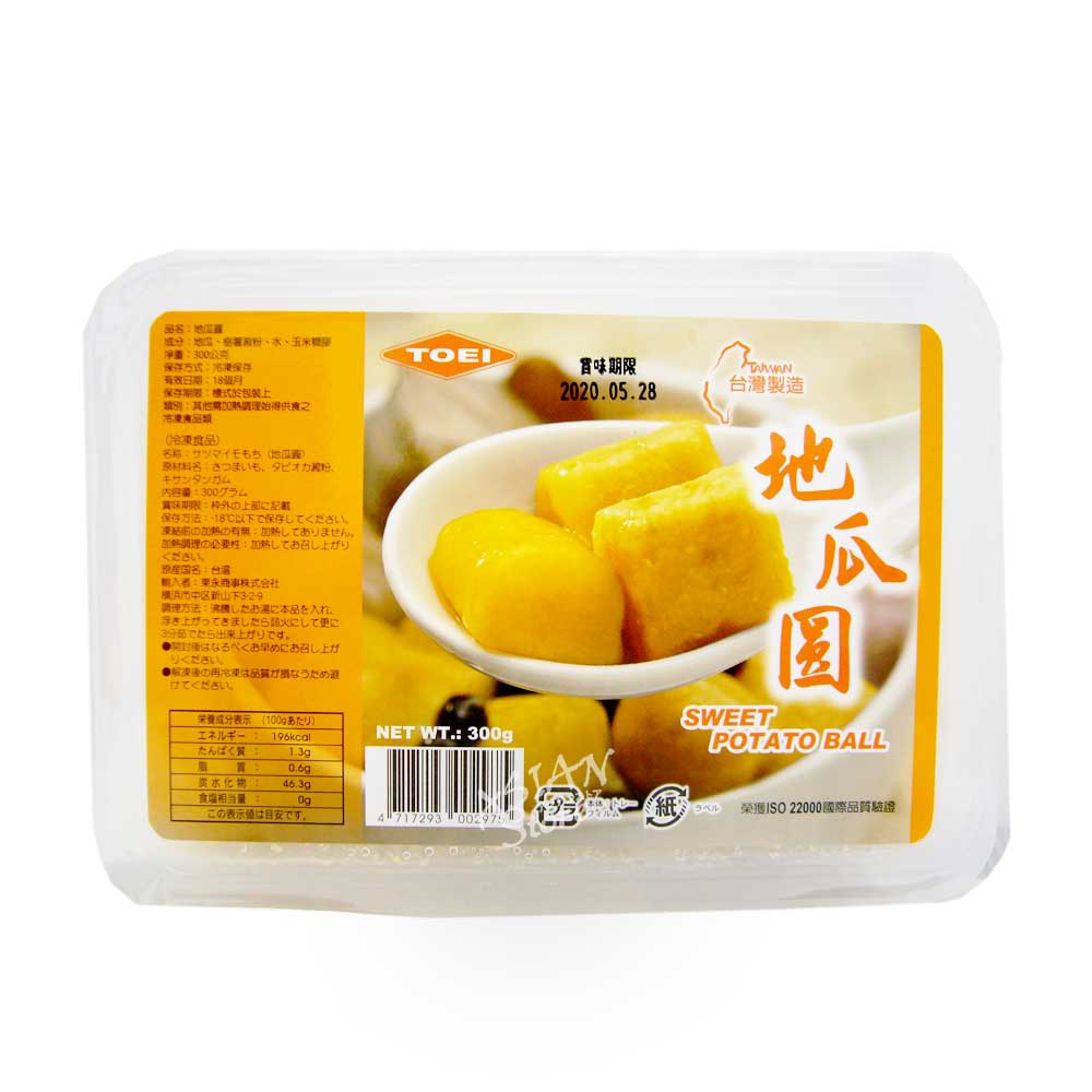 【冷凍便】TOEI台湾サツマイモもち300g/台湾製造地瓜円300g