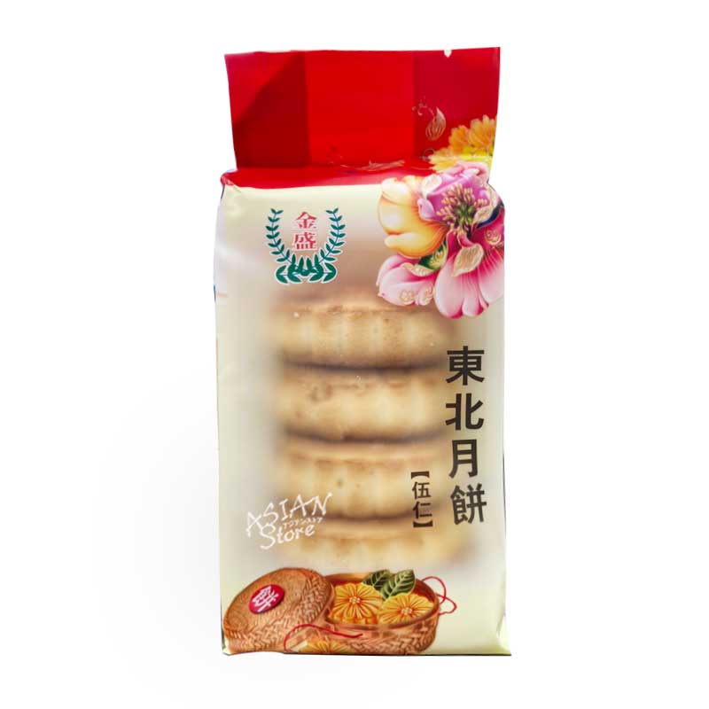 【常温便】中国東北木の実月餅（伍仁月餅）/東北月餅（伍仁月餅）（5個入り）300g