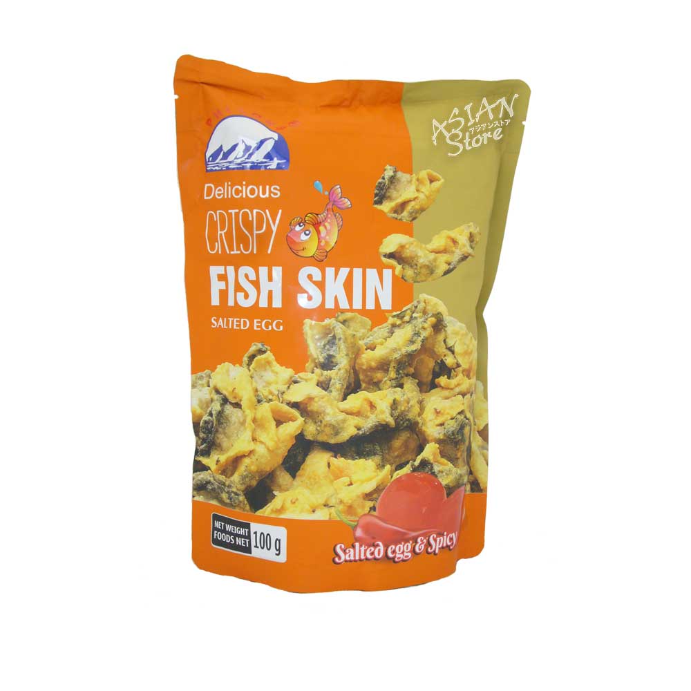 【常温便】クリスピーフィッシュスキンスパイシーエッグヨーク/辣咸蛋酥脆魚皮100g