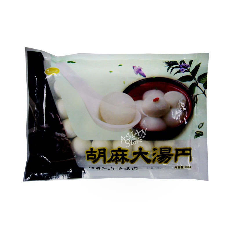 【冷凍便】ごま入りタンエン（大）／胡麻大湯円320g（約20個入り）