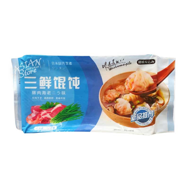 【冷凍便】永祥食品 豚肉エビニラ ワンタン/永祥食品 三鮮雲呑 230g 12個