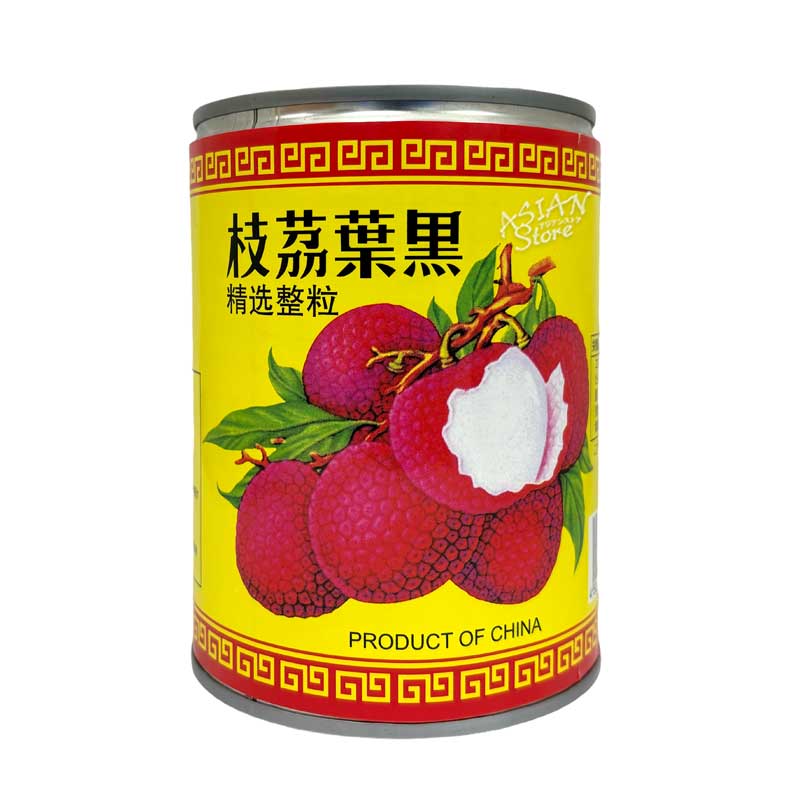 【常温便】ライチのシロップ漬け／東栄 黒叶茘汁缶頭567g（固形量230g)　糖水茘枝