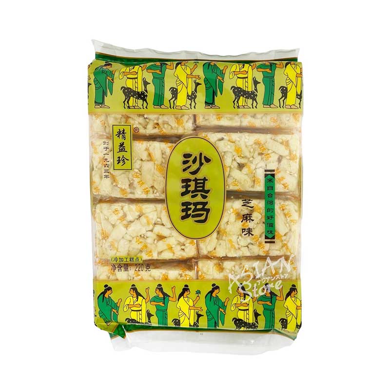 【常温便】中華菓子 シャーチーマー（ごま味）/精益珍 芝麻味 沙其馬（220g 8个）