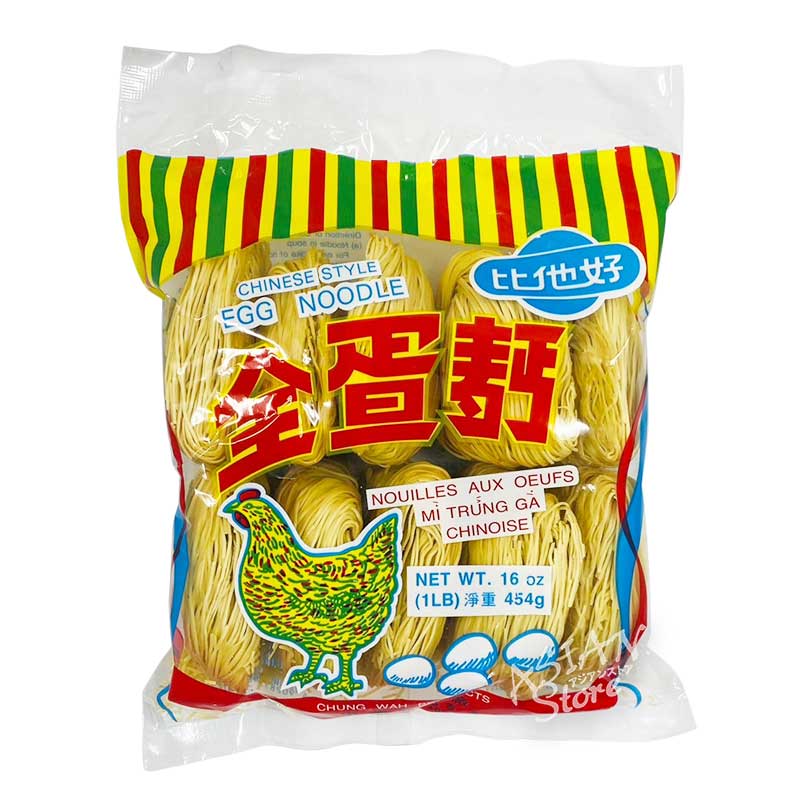 【常温便】香港 たまご麺／比他好 全蛋麺 454g