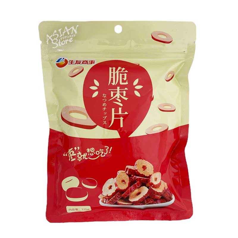 【常温便】なつめチップス /生友 脆棗片 120g 乾燥 ナツメ 棗