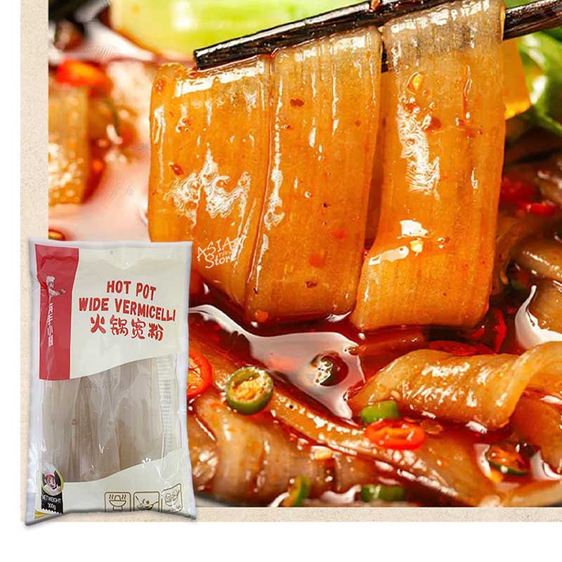 【常温便】海底労 中華春雨一太麺 極太春雨／海底撈 火鍋寛粉 300g
