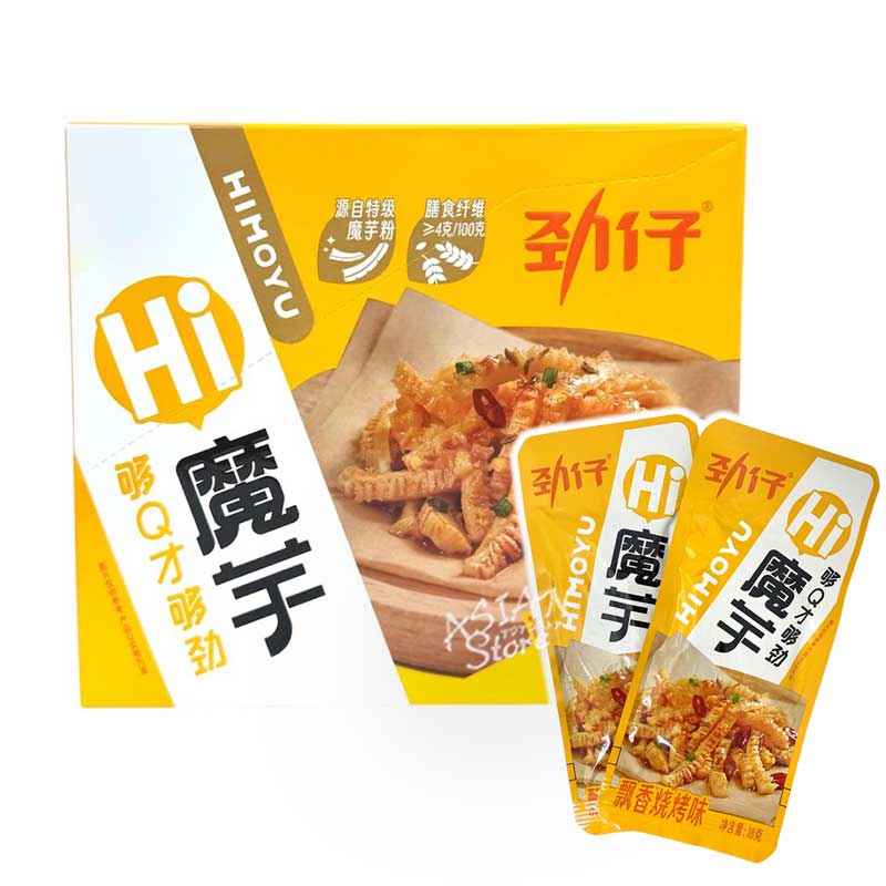 【常温便】味付こんにゃく（BQQ味)/勁仔 魔芋爽飄香焼考味360g 1箱(18gx20個入)