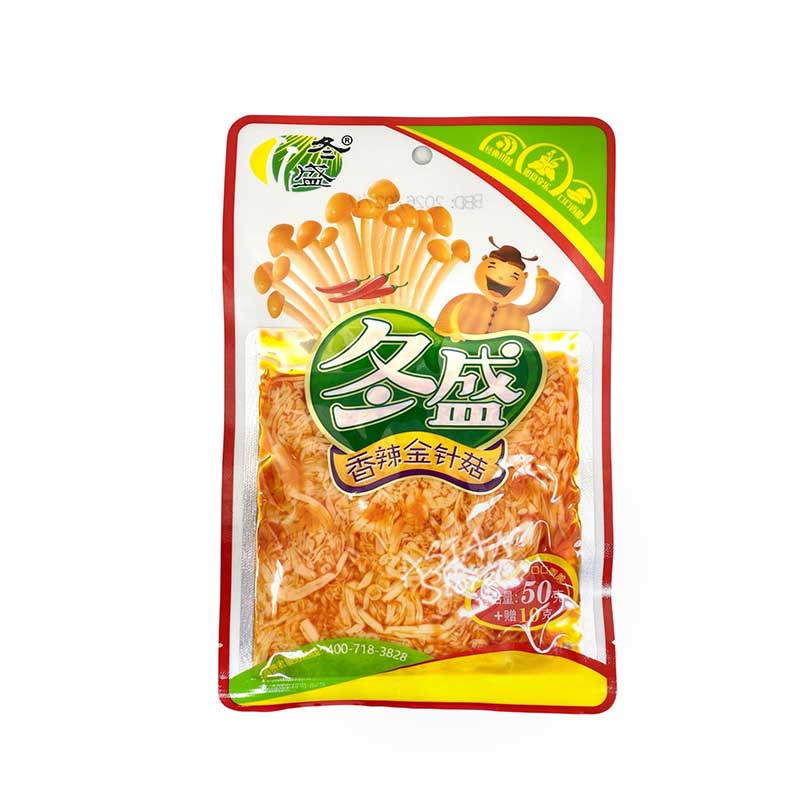 【常温便】辛口エノキタケ／冬盛 金針菇香辣味 50g（袋）