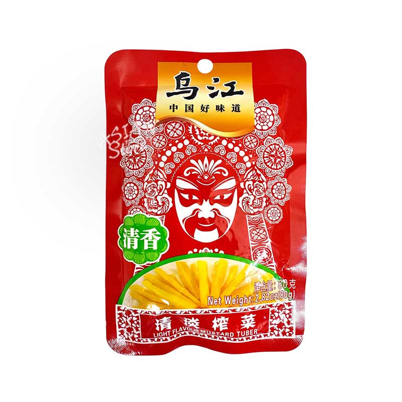 【よりどり対象商品】【常温便】烏江 紅油ザーサイ(清香)／烏江 清淡搾菜 80g