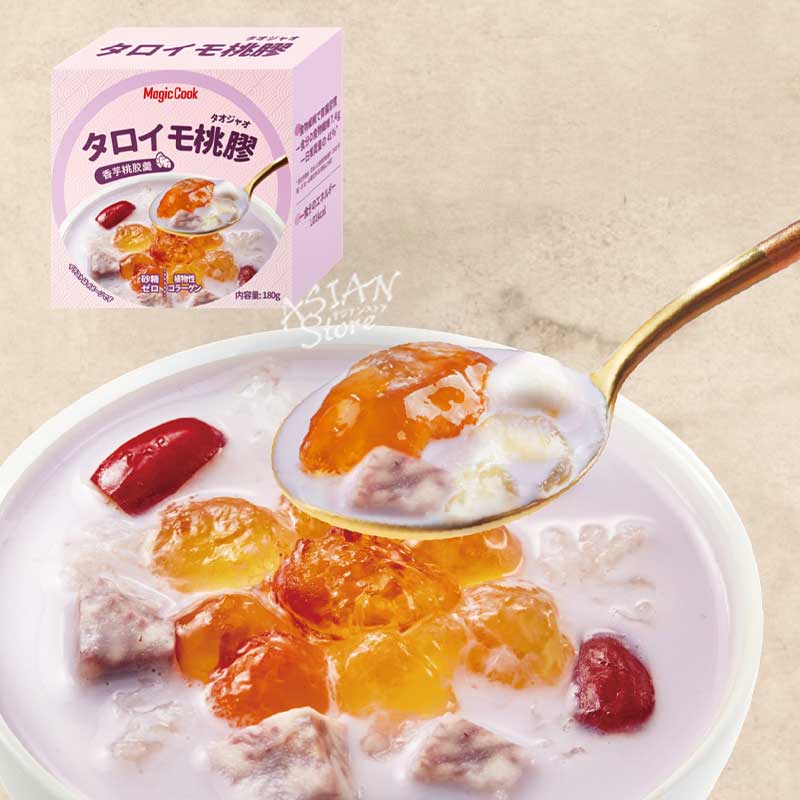 【常温便】和漢菓子 タロイモタオジャオ 桃膠／Magic Cook 香芋桃?屬羹 180g