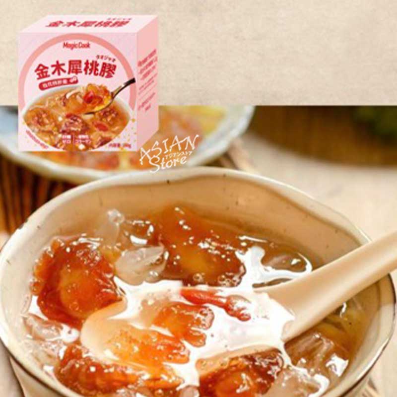 【常温便】和漢菓子 キンモクセイタオジャオ 金木犀桃膠／Magic Cook 桂花桃?屬羹 180g
