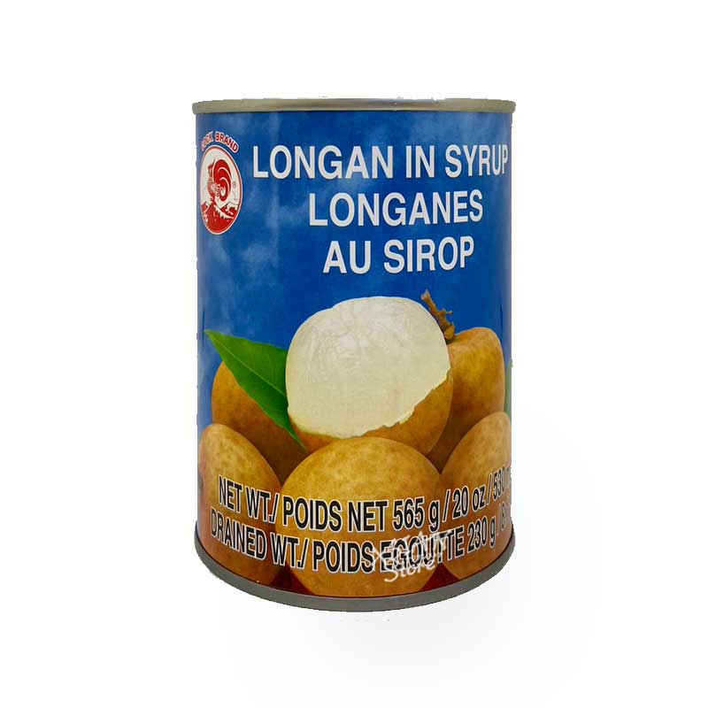 【常温便】タイ産ロンガンシラップづけ（ライト）全顆粒　缶詰／COOK BRAND 糖水龍眼565g（固形量230g)