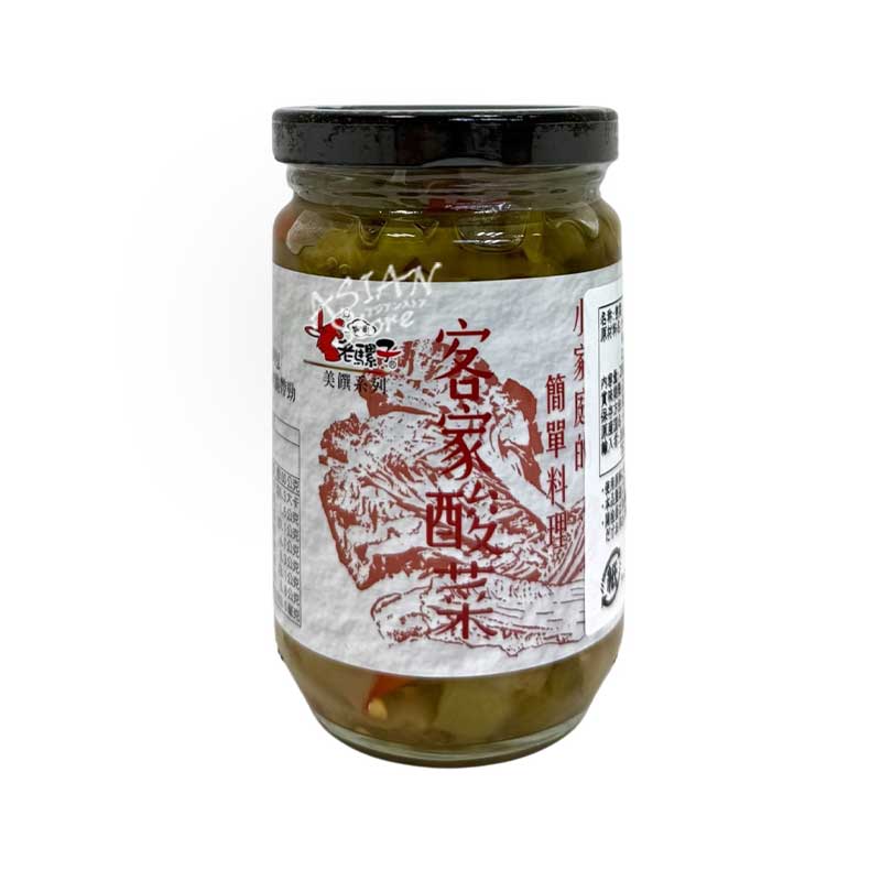 【常温便】老騾子 味付けからし菜／老騾子 客家酸菜 280g (瓶)