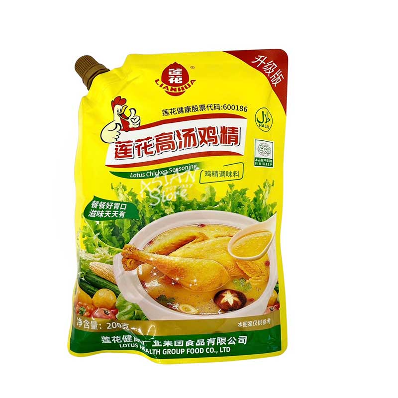 【常温便】LIANHUA 丸鶏ガラスープの素／蓮花 高湯鶏精 鶏精調味料 200g
