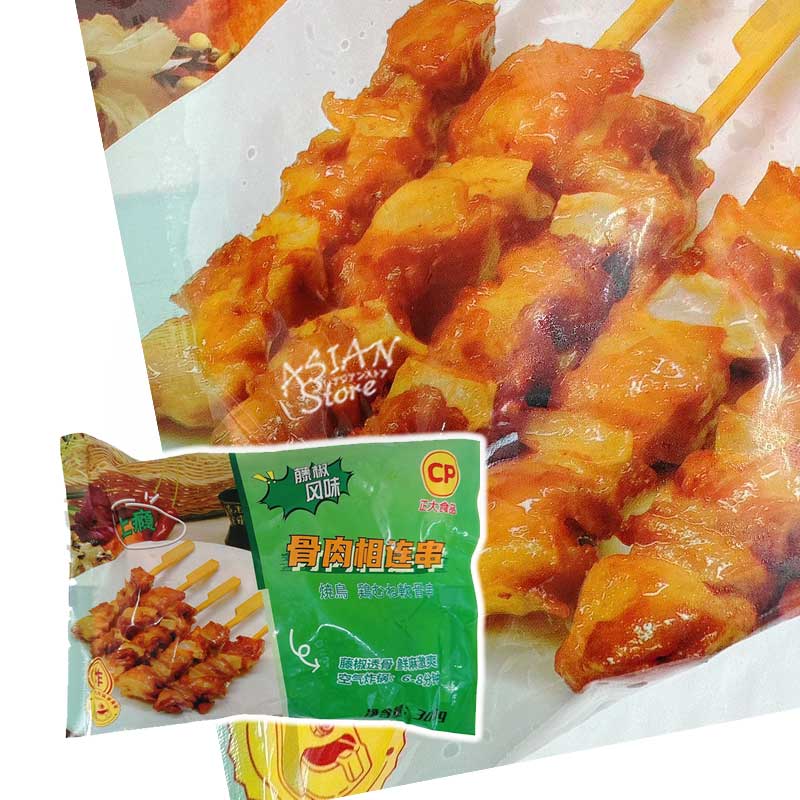 【冷凍便】焼き鳥 鶏むねナンコツ串／正大 藤椒風味 骨肉相連串鶏 300g
