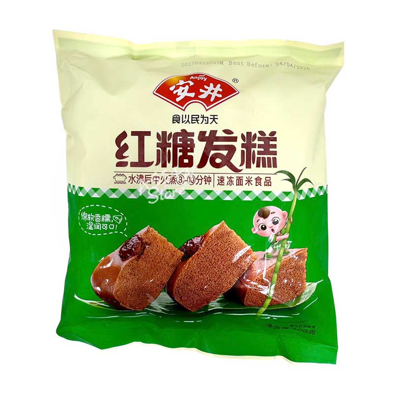 【冷凍便】Anjoy 黒糖スポンジケージ／安井 紅糖発羔 400g