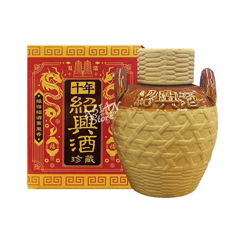 【常温便】【紹興酒】双塔十年珍蔵紹興酒 (壺入/250ml)15度　その他醸造酒