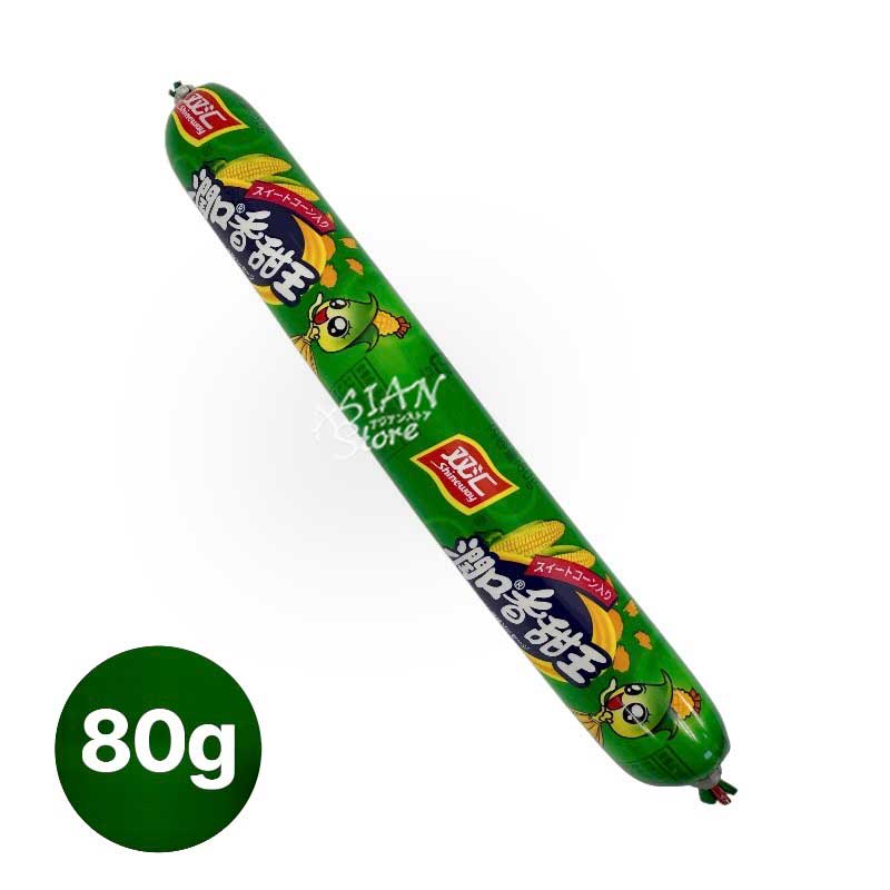 【常温便】双匯王中王 とうもろこし風味ソーセージ（緑色）/双匯王中王 玉米腸 80g