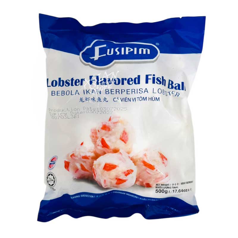 【冷凍便】FUSIPIMロブスター風味つみれ　団子/富媽媽龍蝦味魚丸500g