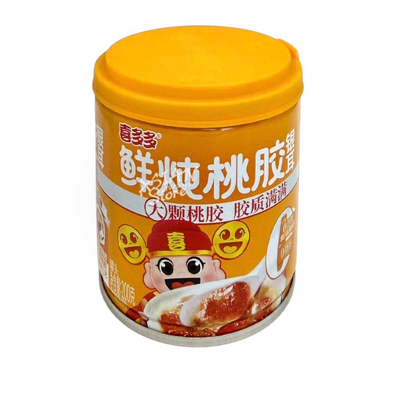 【常温便】喜多多タオジャオと白きくらげのシロップ煮/喜多多鮮燉桃膠銀耳200g