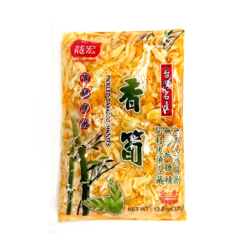 【常温便】台湾味付穂先たけのこ細切/台湾龍宏香筍細切375g