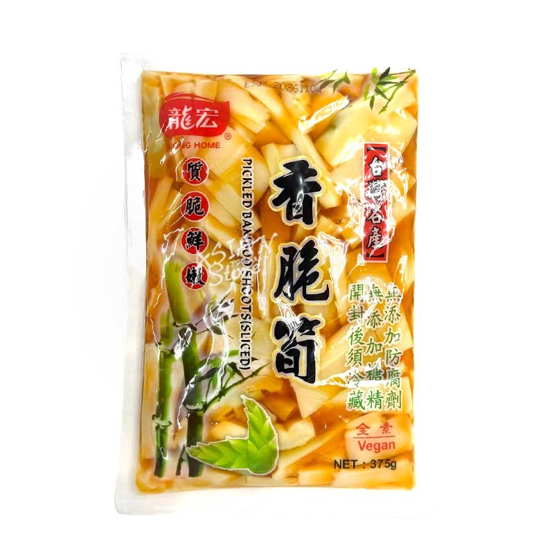 【常温便】台湾味付メンマ／台湾産 龍宏香脆筍375g